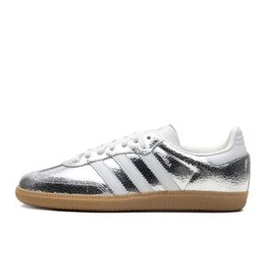 adidas Samba Metallic Silver White Gum Women’s Sneakers - Like New *Size 7*